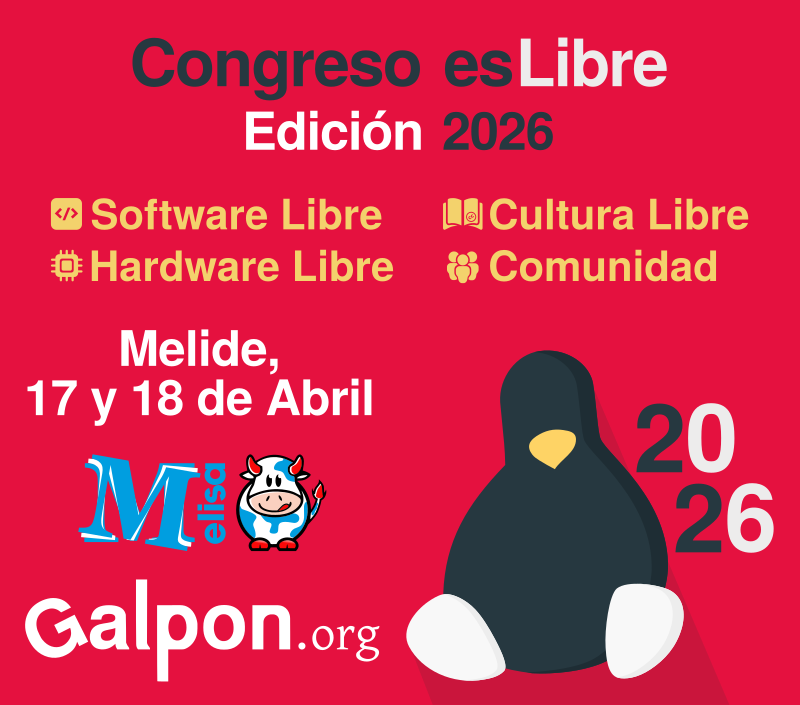 EsLibre 2026: Spain's open source event (mostly in Spanish), Apr 17–18
